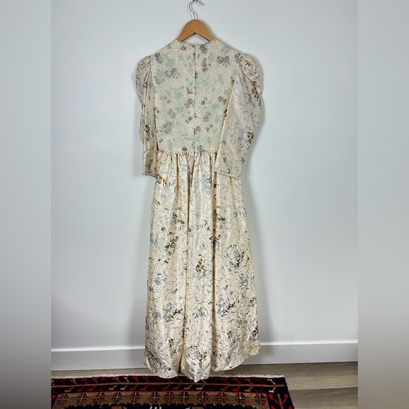 Vintage Custom 70s Victorian Revival Wedding or Ball Gown Cottagecore Royalcore - Picture 12 of 16